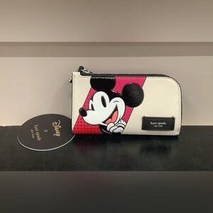 New! SOLDOUT Disney Parks Kate Spade MICKEY Leather Wallet